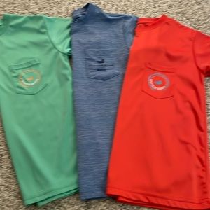 Three Southern Marsh - Dry-Fit t-shirts - two medium and and small -
